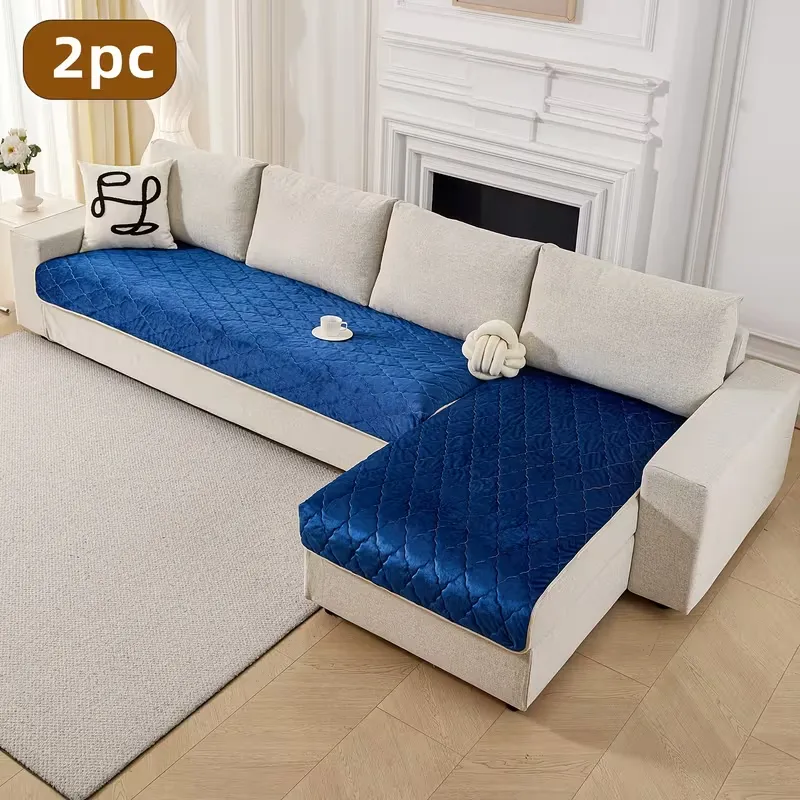 4-Seater Sofa Set – Soft, Anti-Slip, Machine Washable