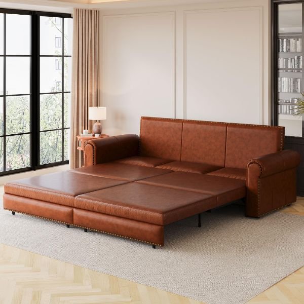 Comfortable Leather Sofa Bed