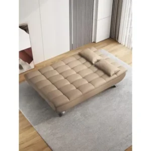Custom Made Faux Leather Sofa Bed