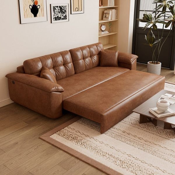 Leather Sofa Bed