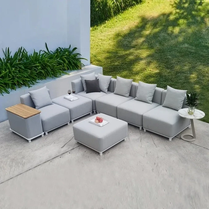 Modern Fabric Sofa Modular L Shape Lounge